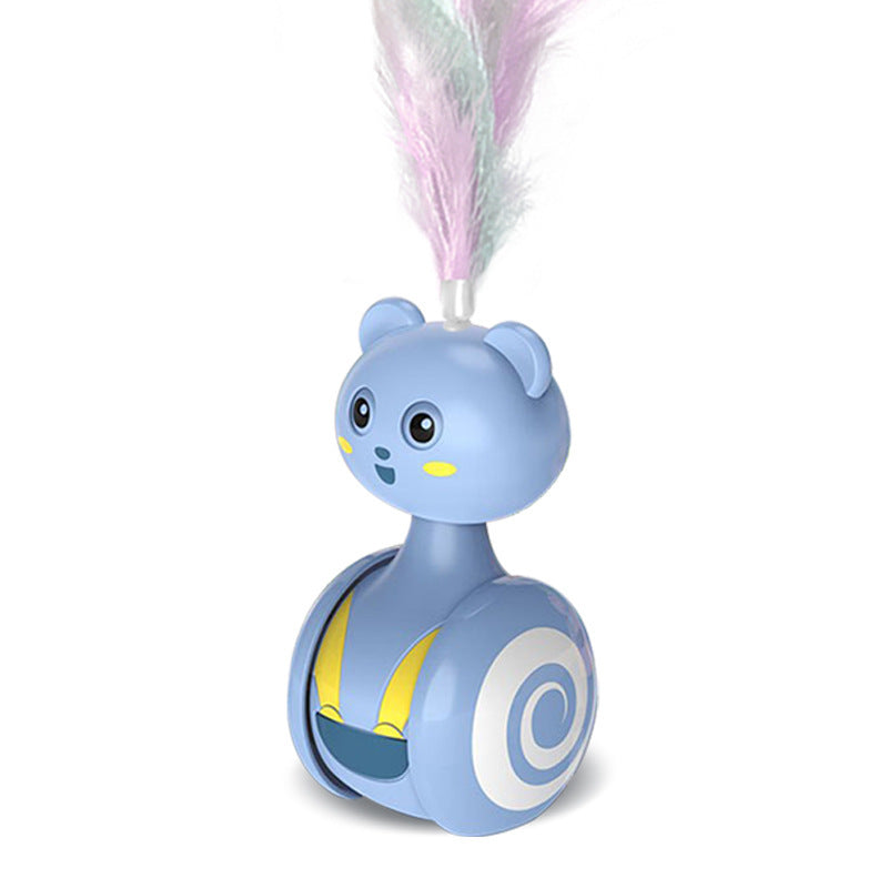 Interactive Feather Cat Bumbler Funny Toy