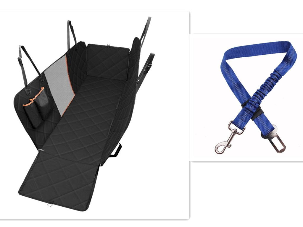 Pet Dog Car Back Seat Carrier With Zipper