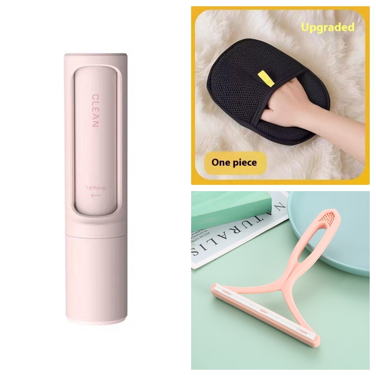 Portable 2-In-1 Reusable Pet Hair Remover Brush