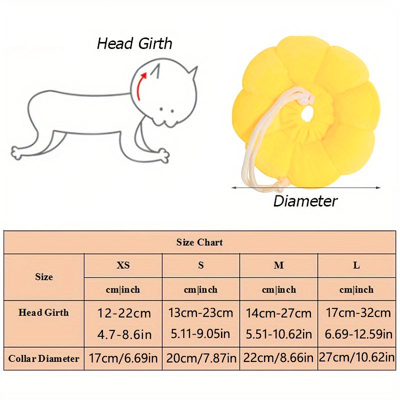 Cute Sunflower Neck Dog Recovery Collar