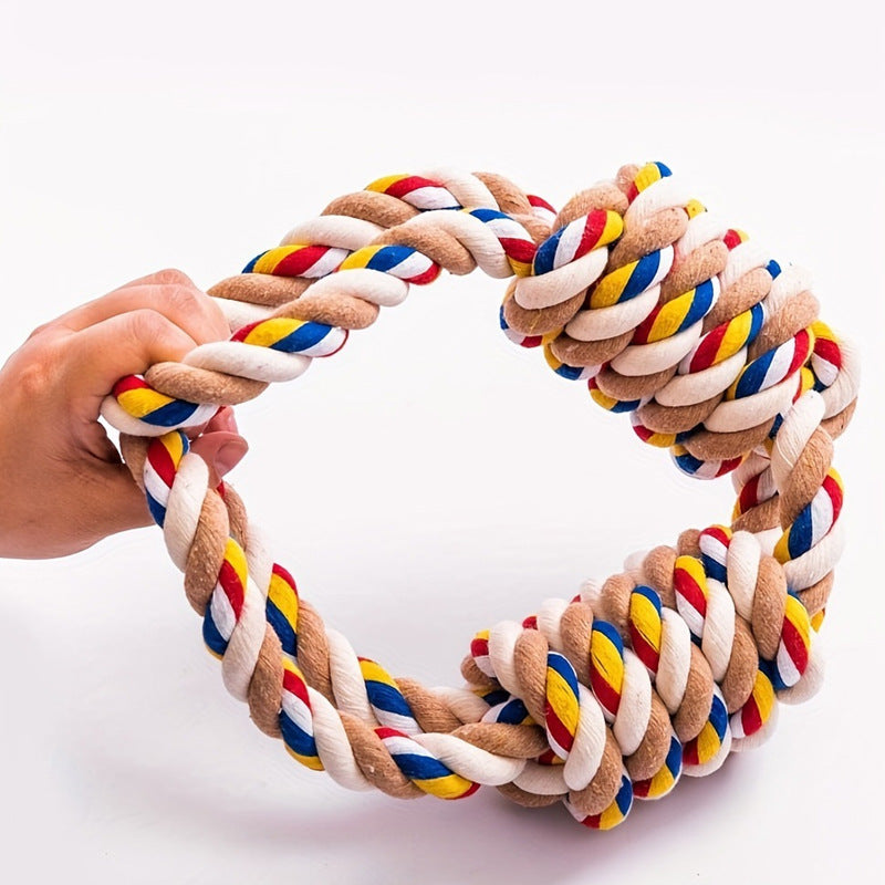 Teeth Grinding Large Rope Knot Toy For Pet