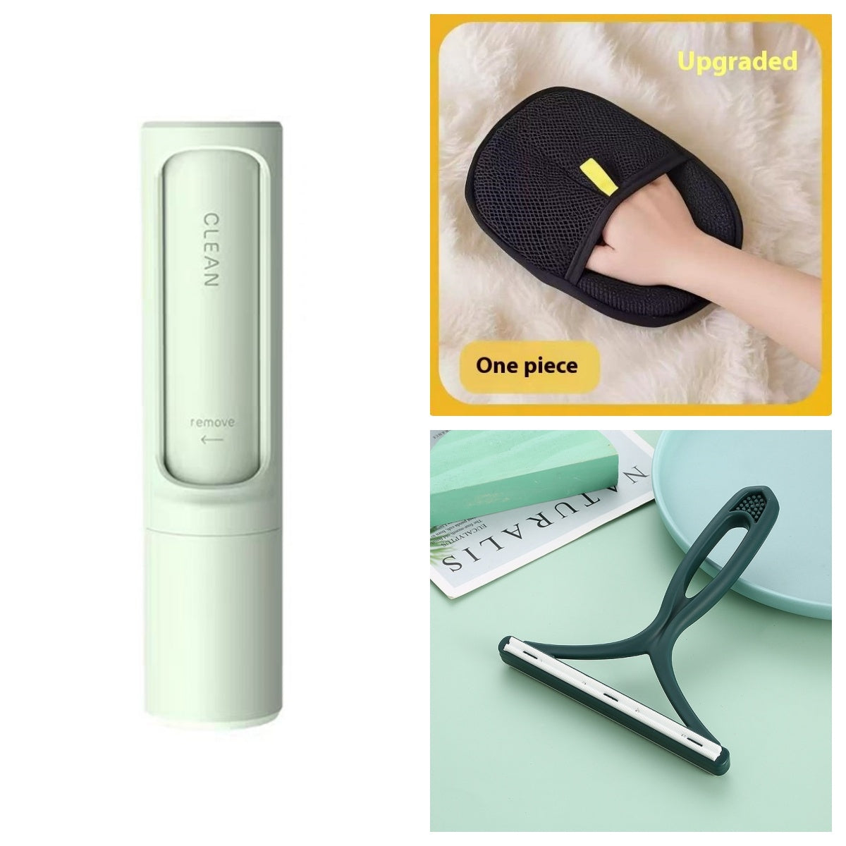 Portable 2-In-1 Reusable Pet Hair Remover Brush