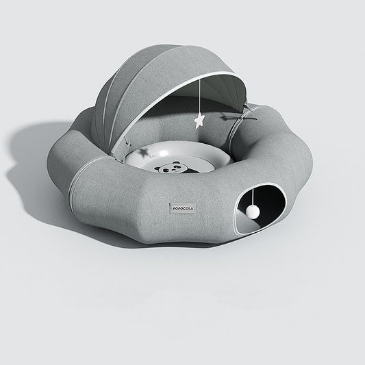 Crawl Shelter Foldable Cat Donut Tunnel