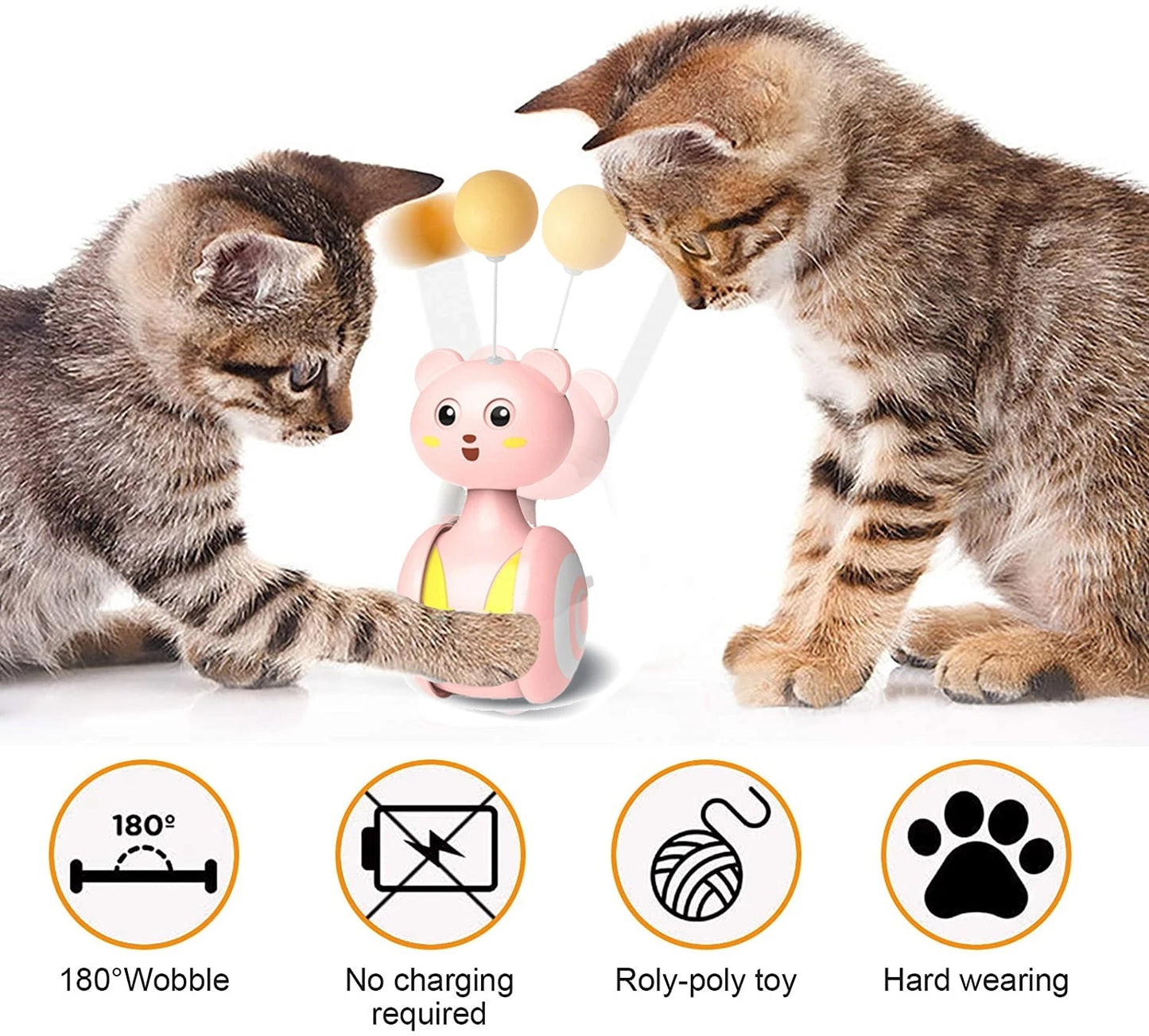Interactive Feather Cat Bumbler Funny Toy