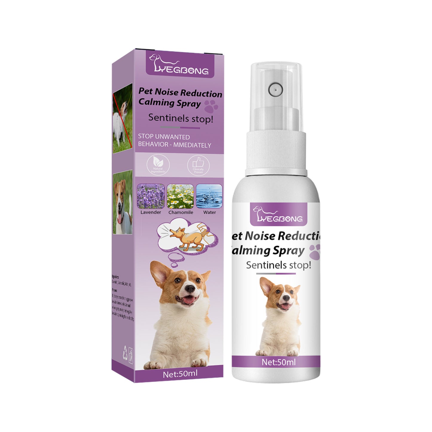 Pet Soothing Noise Reduction Calm Spray