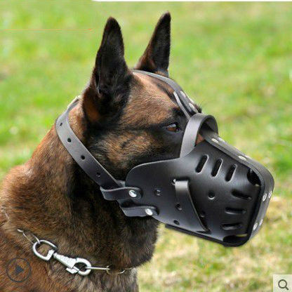 Medium And Large Cowhide Dog Muzzle