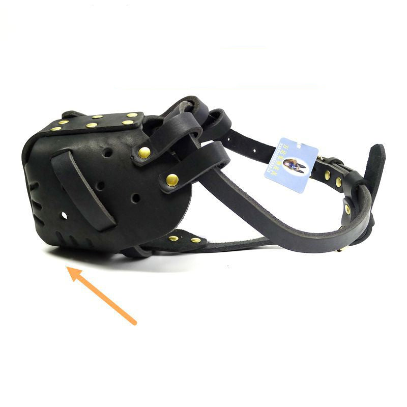 Medium And Large Cowhide Dog Muzzle