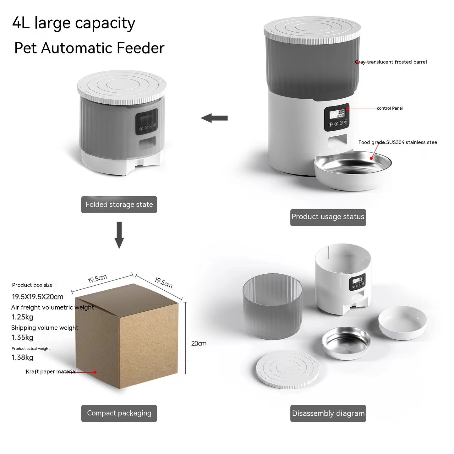 Smart Cat Dog Automatic Pet Feeder