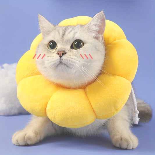 Cute Sunflower Neck Dog Recovery Collar