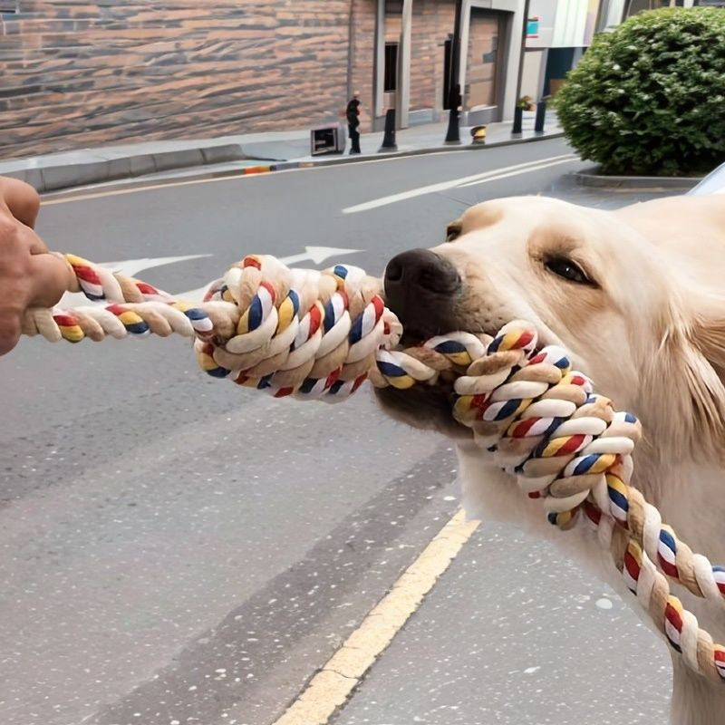 Teeth Grinding Large Rope Knot Toy For Pet