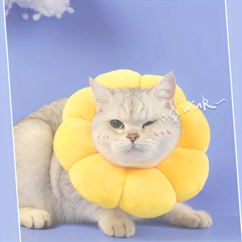 Cute Sunflower Neck Dog Recovery Collar