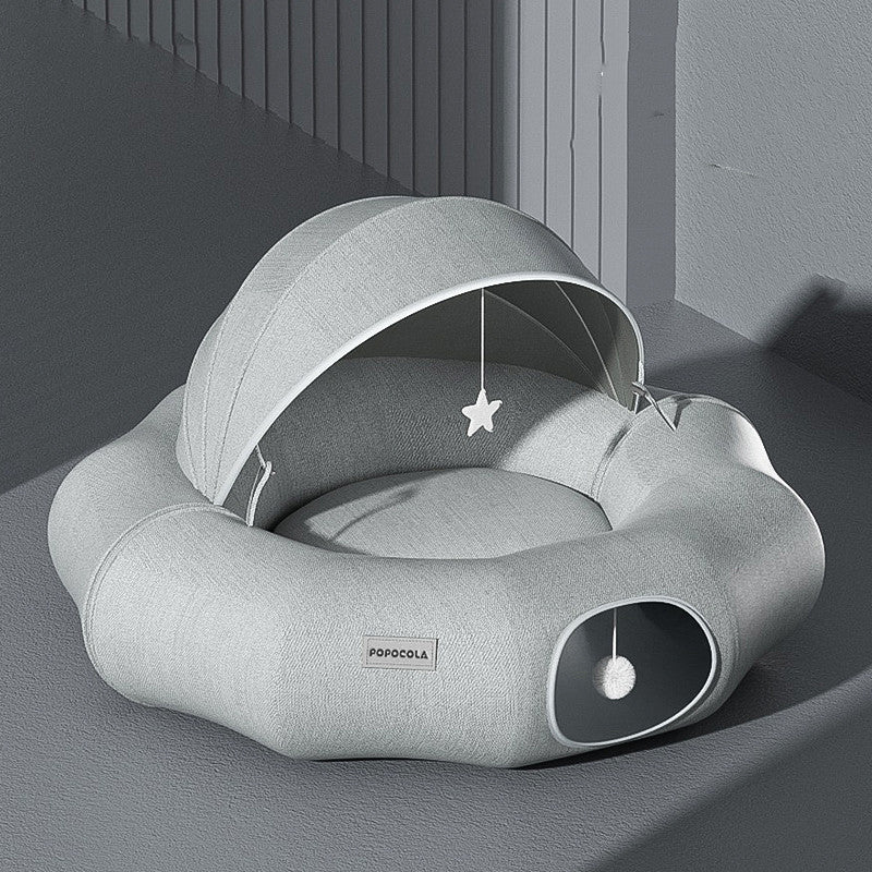 Crawl Shelter Foldable Cat Donut Tunnel