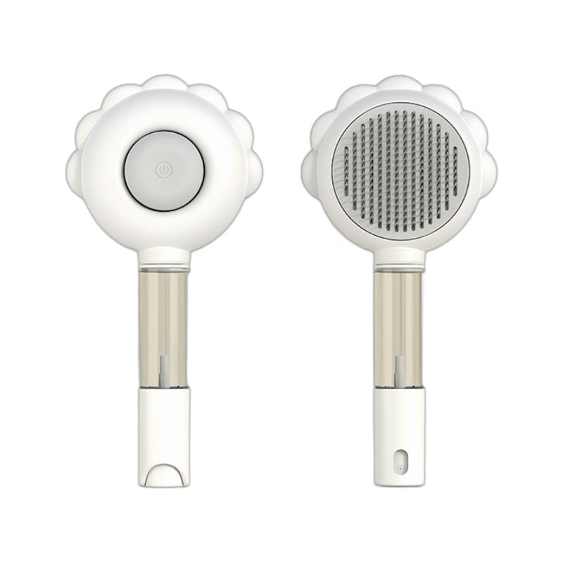 2-In-1 Self Cleaning Dog Brush Comb With Spray