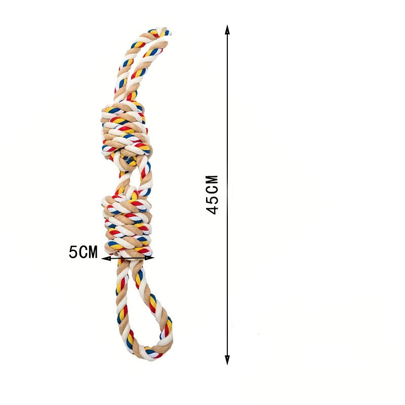 Teeth Grinding Large Rope Knot Toy For Pet
