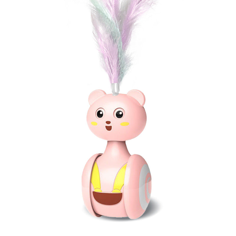 Interactive Feather Cat Bumbler Funny Toy