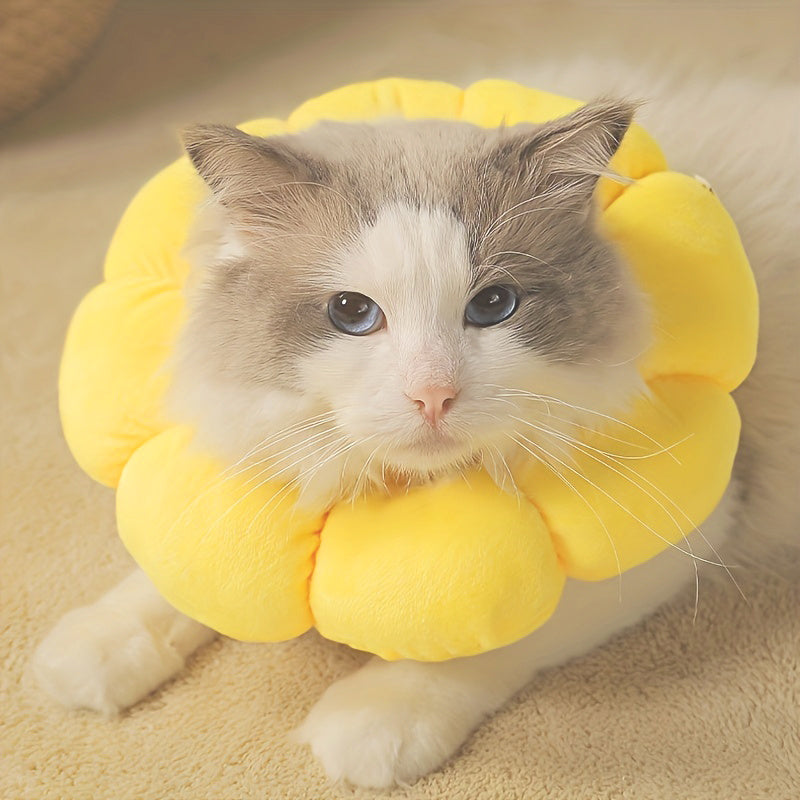 Cute Sunflower Neck Dog Recovery Collar